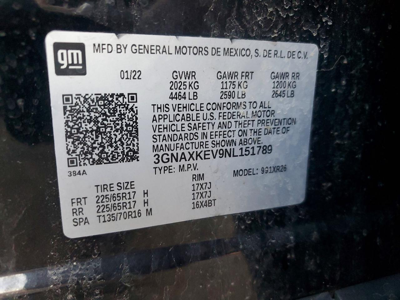 2022 CHEVROLET EQUINOX