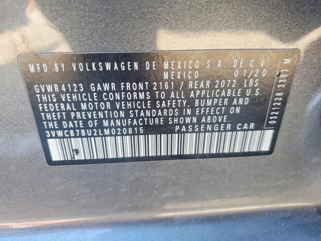 2020 VOLKSWAGEN JETTA