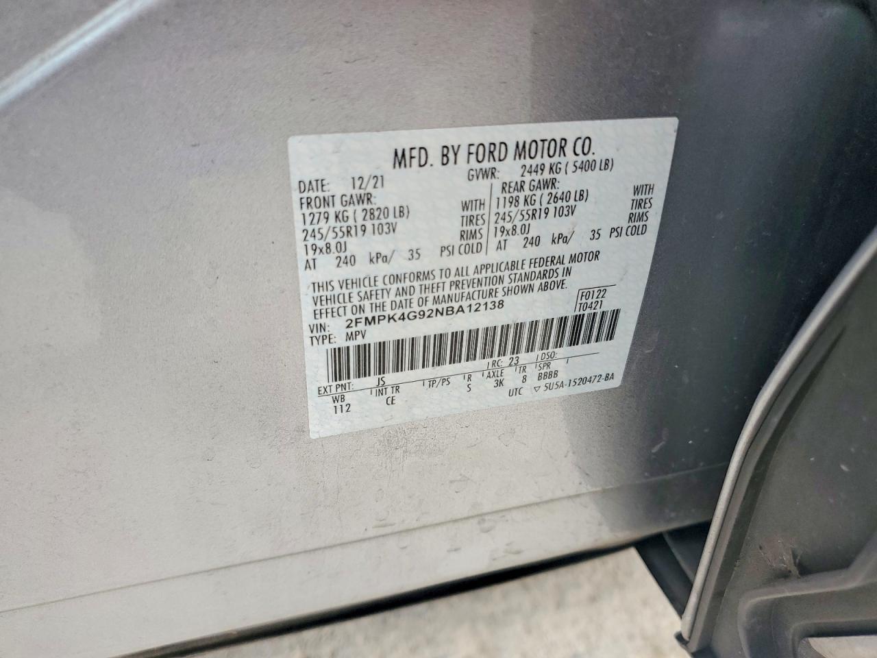 2022 FORD EDGE