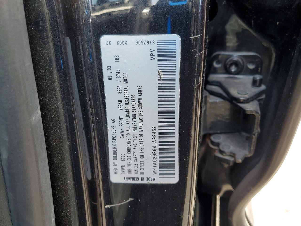 2004 PORSCHE CAYENNE
