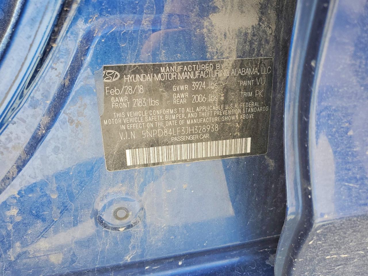 2018 HYUNDAI ELANTRA