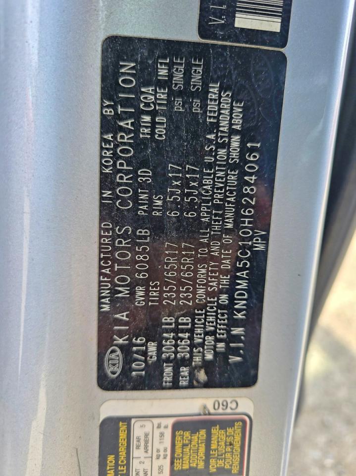 2017 KIA SEDONA