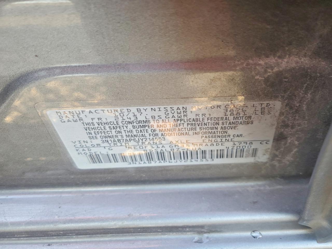 2018 NISSAN SENTRA