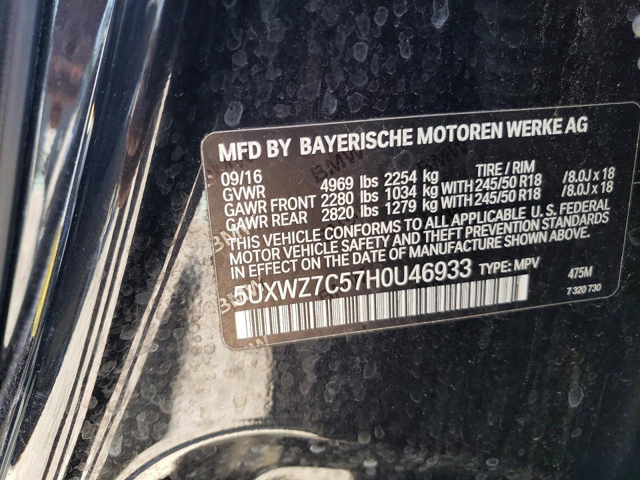 2017 BMW X3