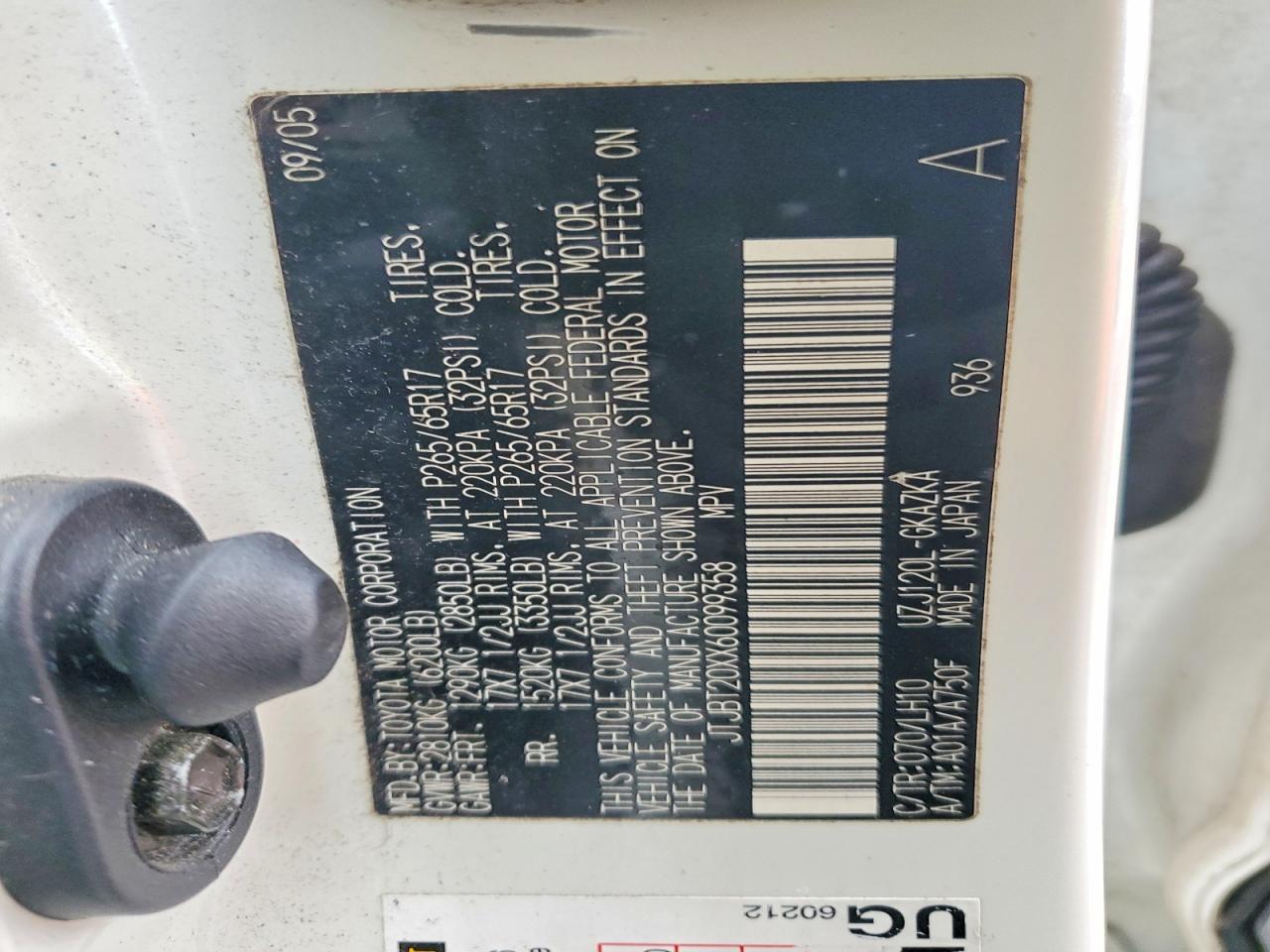 2006 LEXUS Gx 470