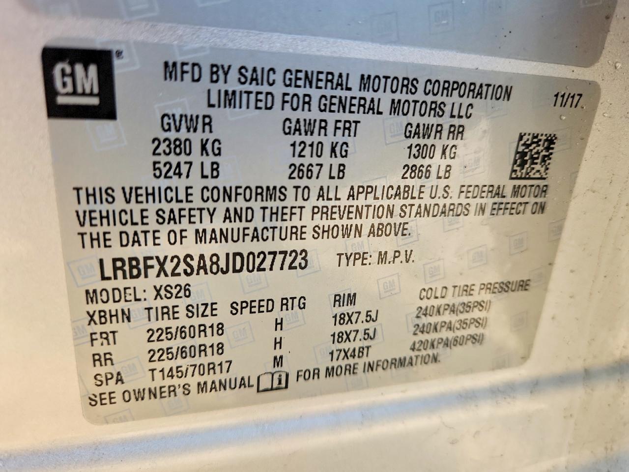 2018 BUICK Envision