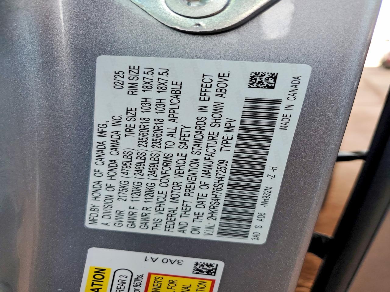 2025 HONDA CR-V