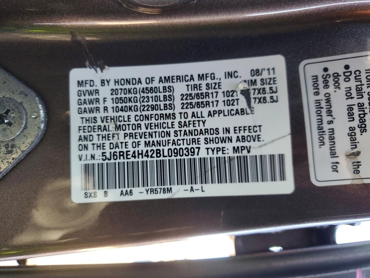 2011 HONDA CR-V