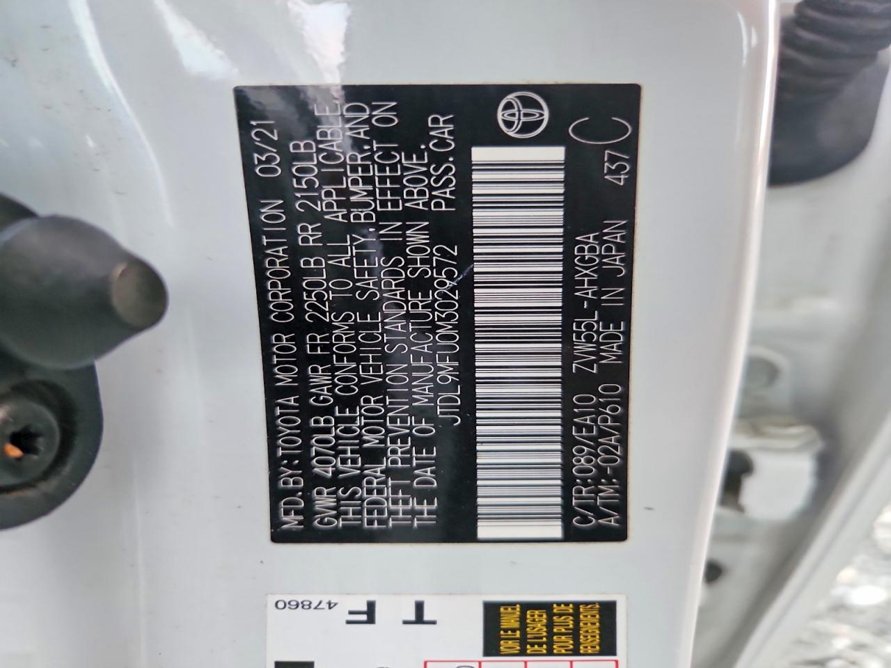 2021 TOYOTA PRIUS