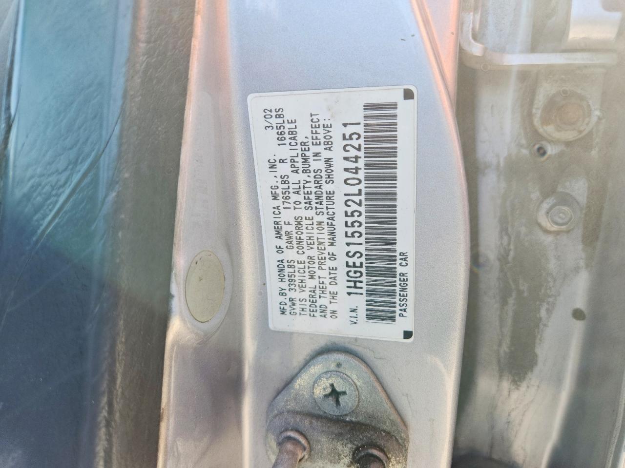2002 HONDA CIVIC