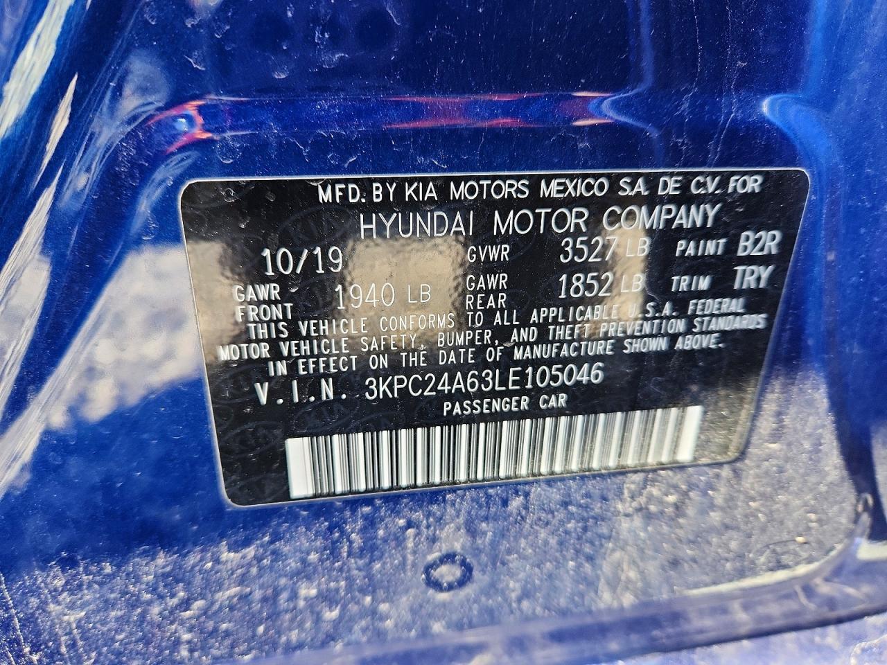 2020 HYUNDAI ACCENT