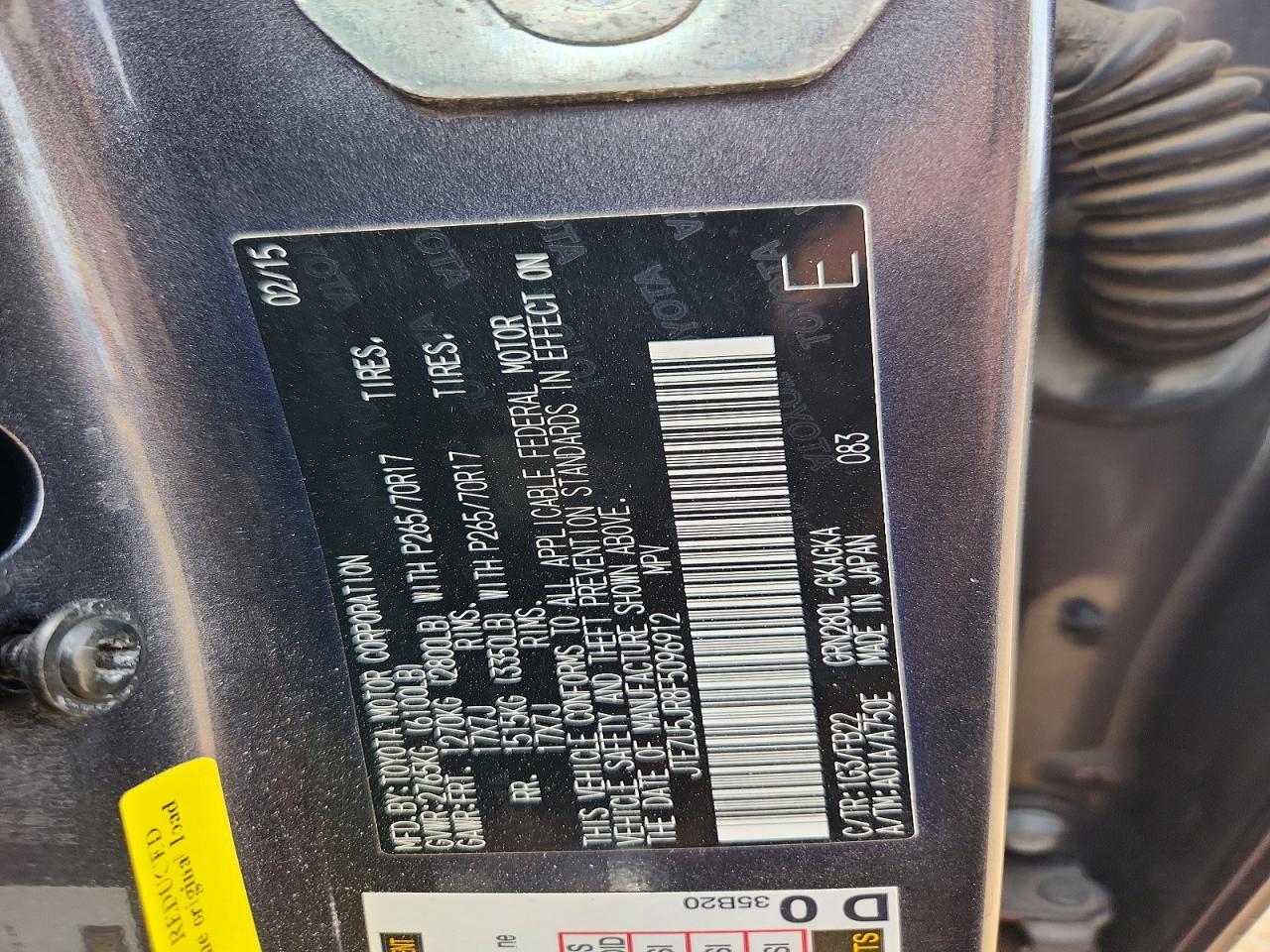 2015 TOYOTA 4Runner