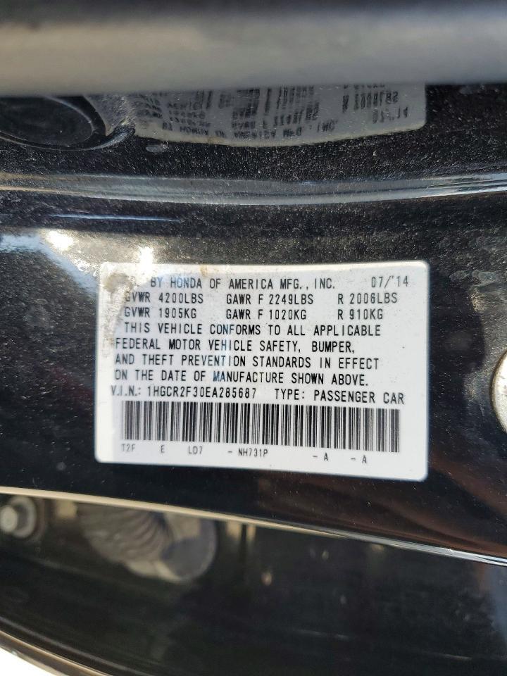 2014 HONDA ACCORD