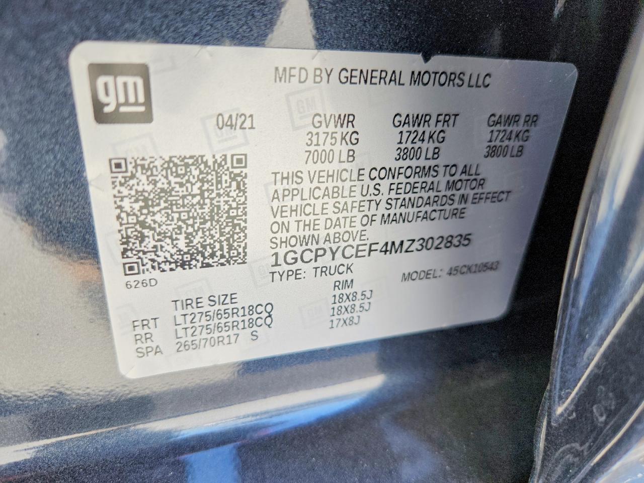2021 CHEVROLET Silverado