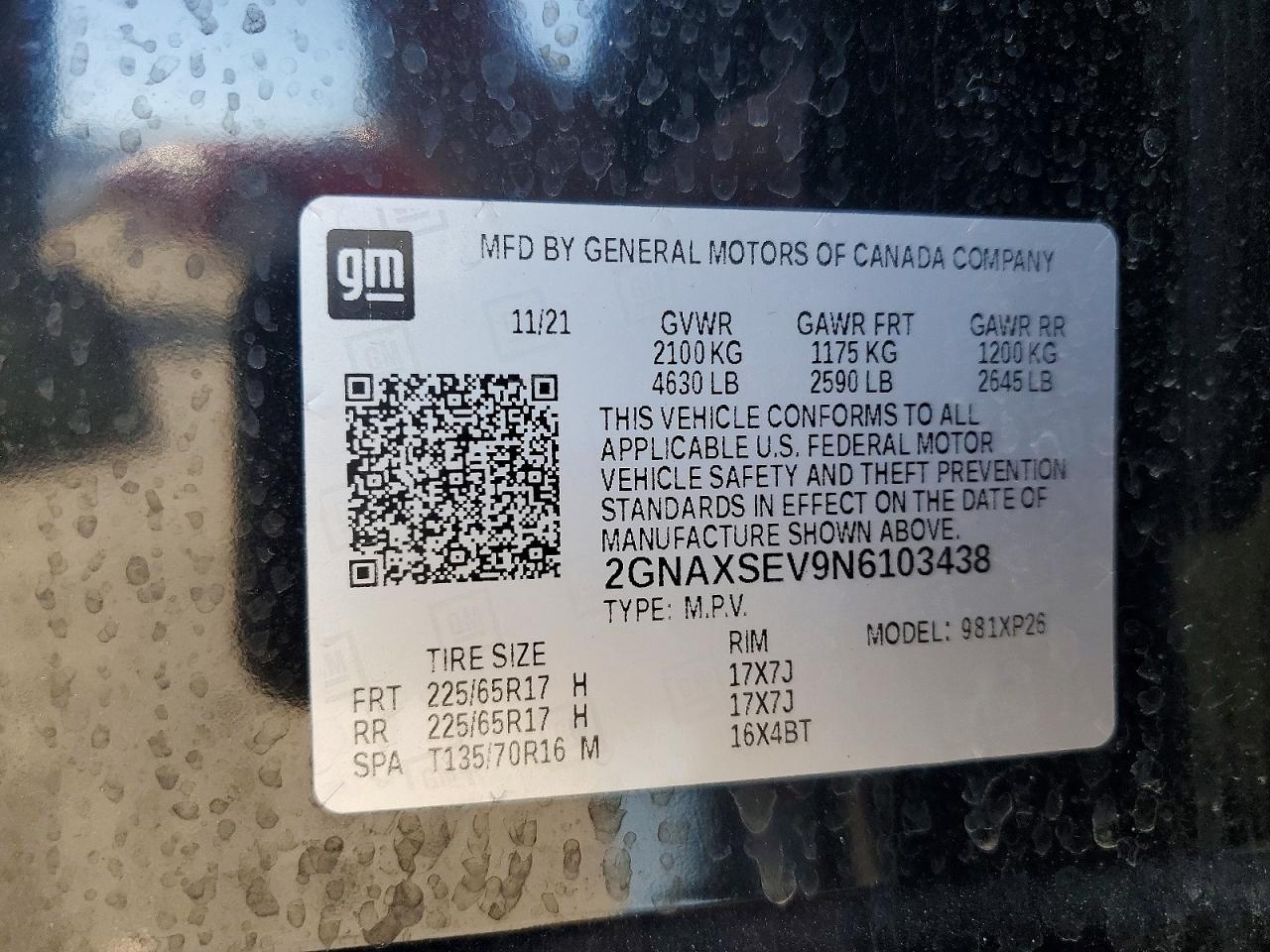 2022 CHEVROLET EQUINOX