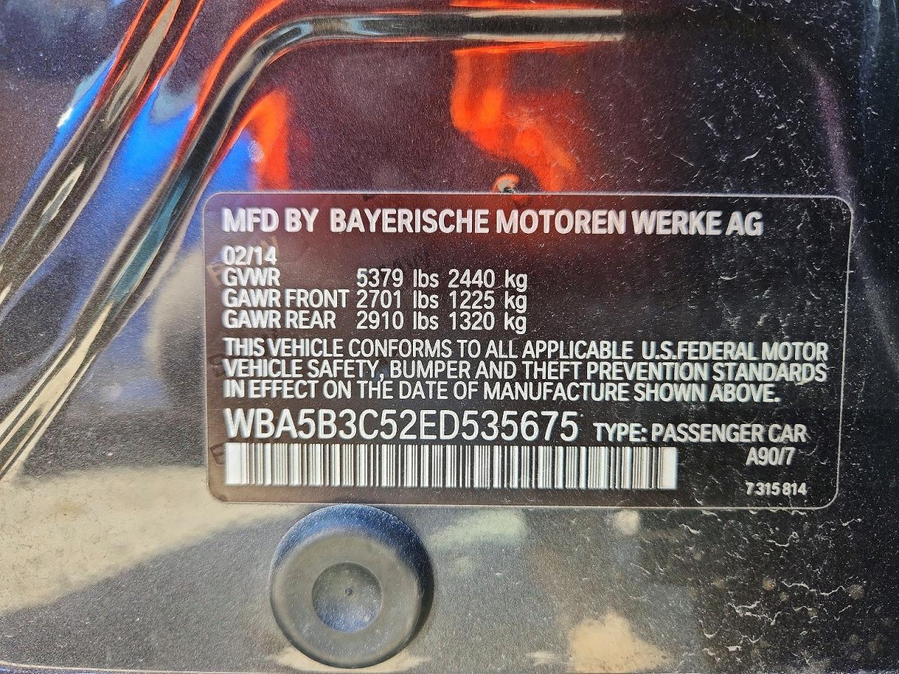 2014 BMW 5 series