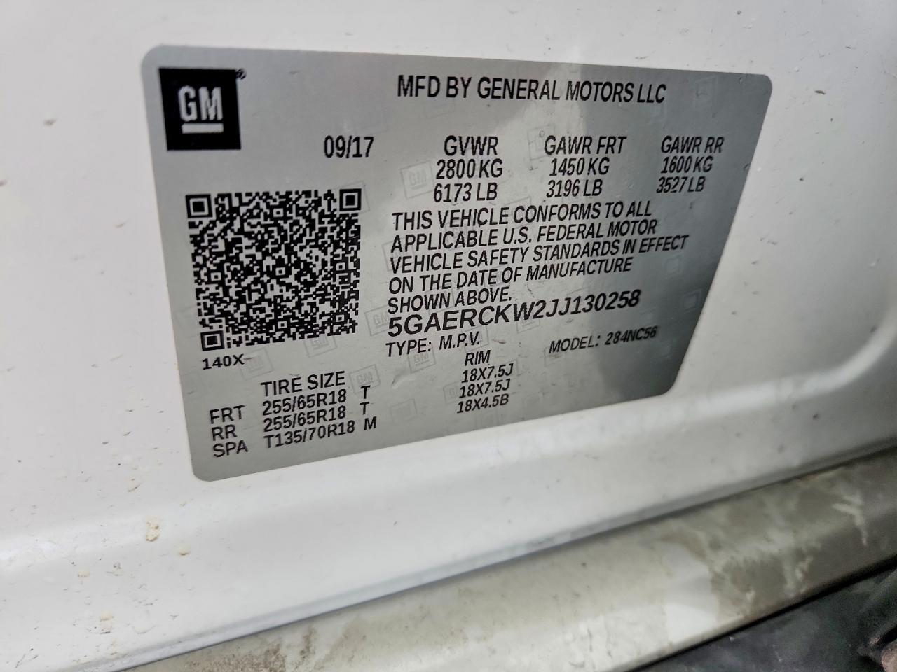 2018 BUICK ENCLAVE