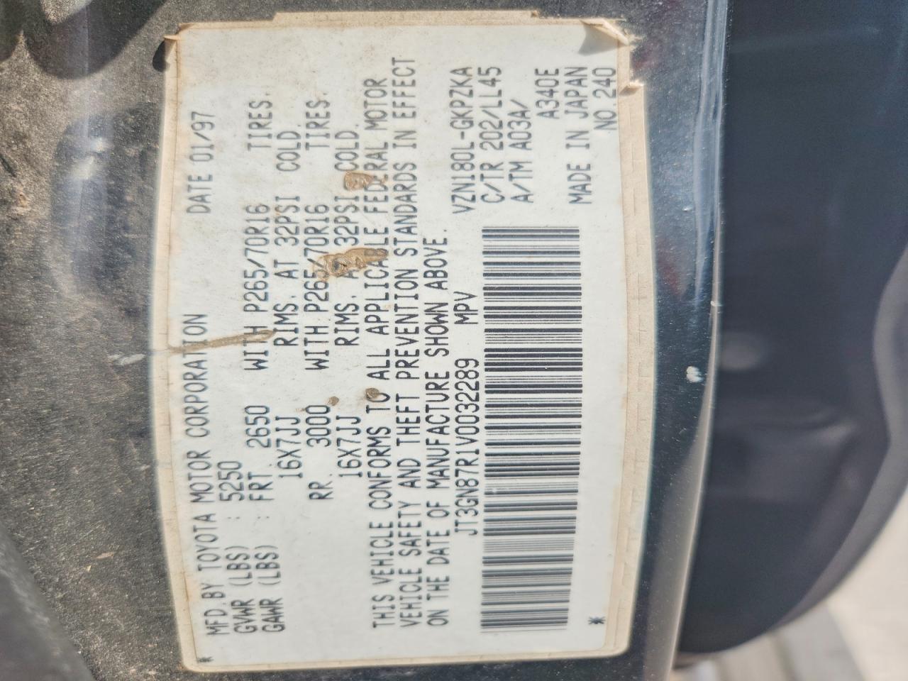 1997 TOYOTA 4Runner