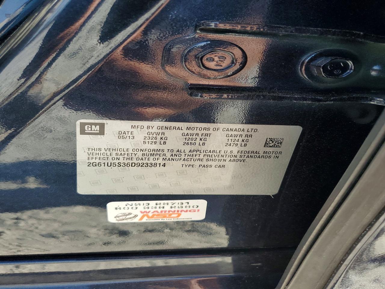 2013 CADILLAC XTS