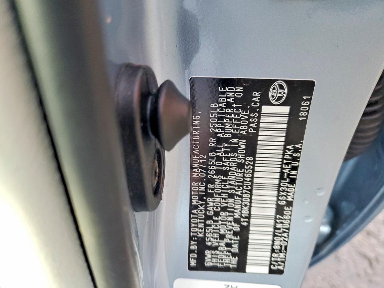 2012 TOYOTA Avalon