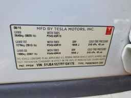 2015 TESLA MODEL S
