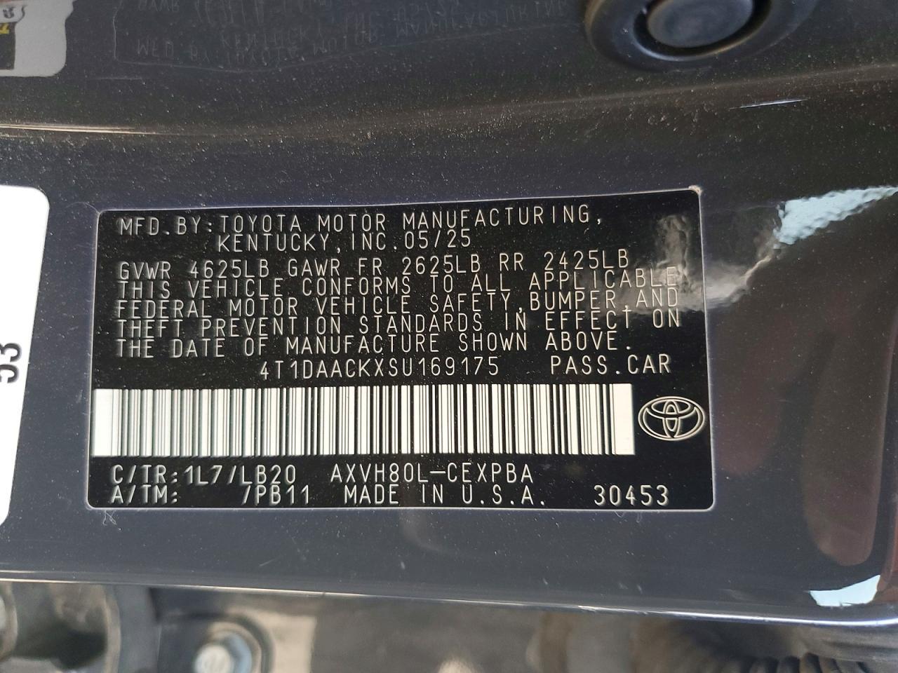 2025 TOYOTA CAMRY