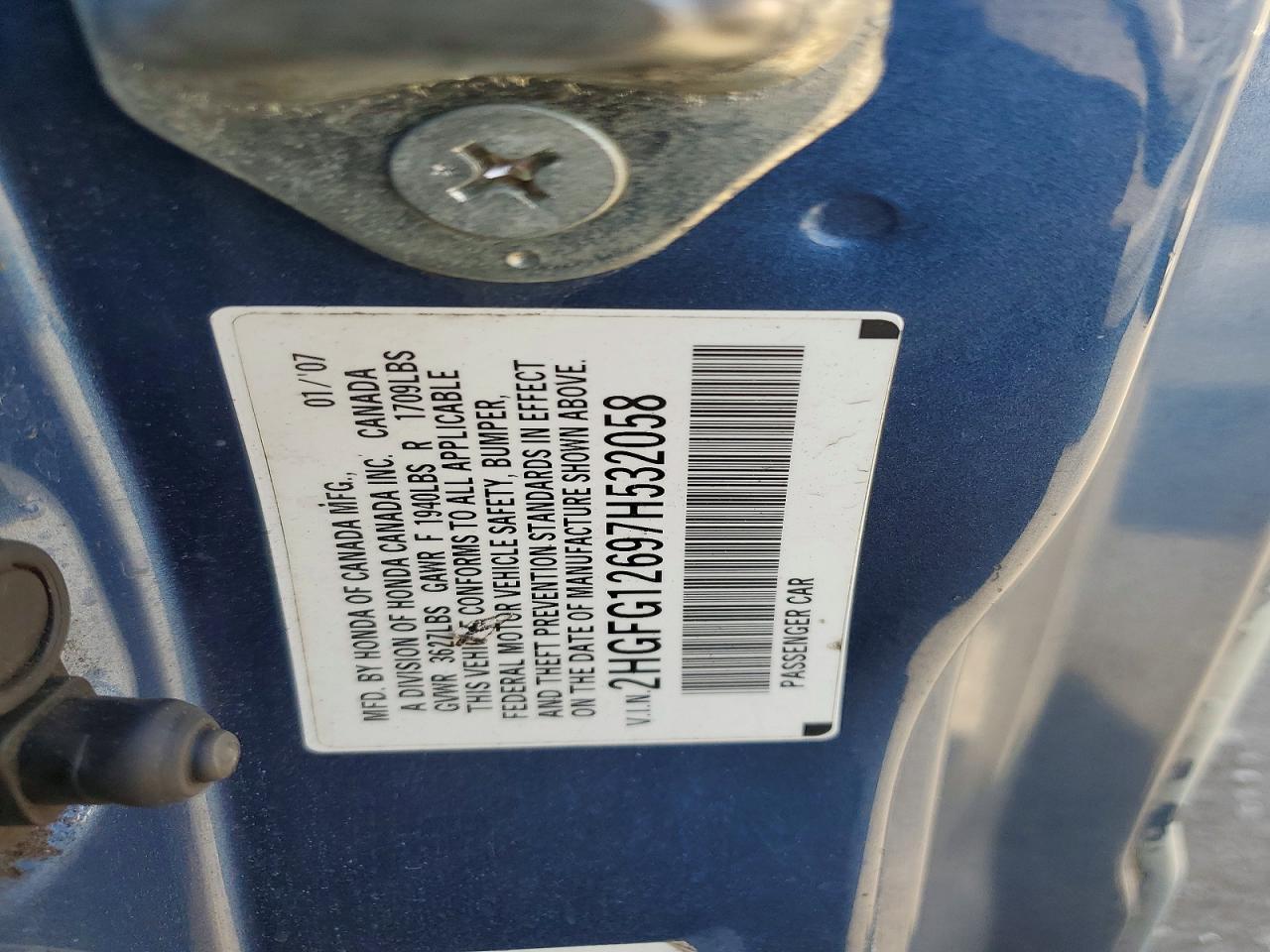 2007 HONDA CIVIC