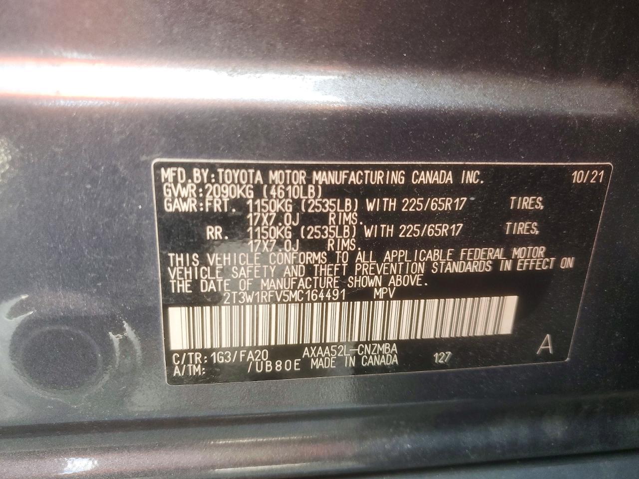 2021 TOYOTA RAV4
