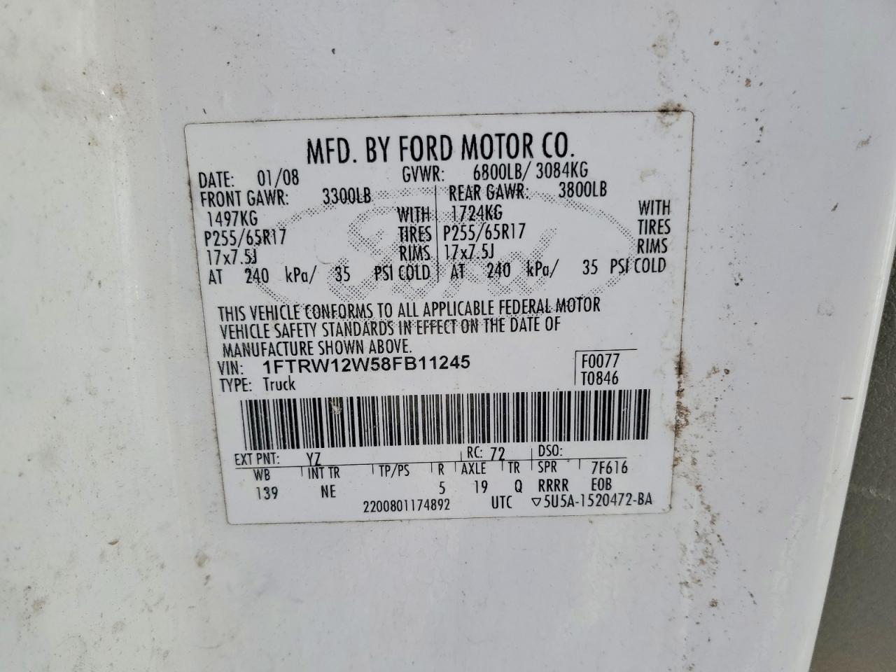 2008 FORD F-150 Lightning