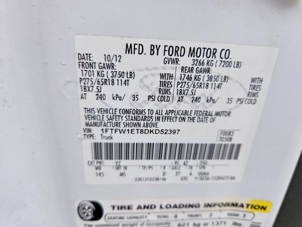 2013 FORD F-150