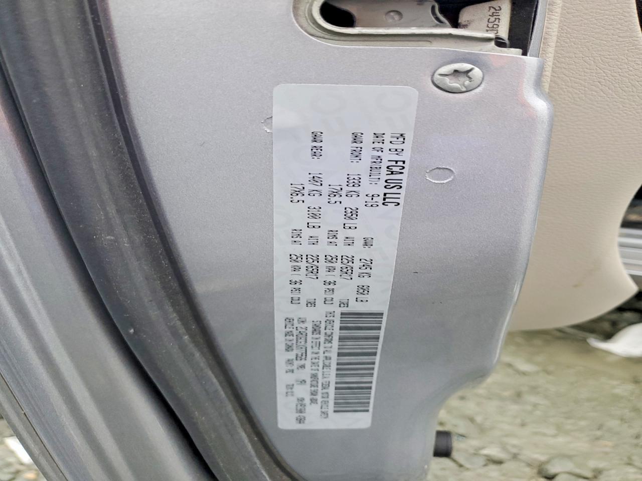 2019 DODGE GRAND CARAVAN