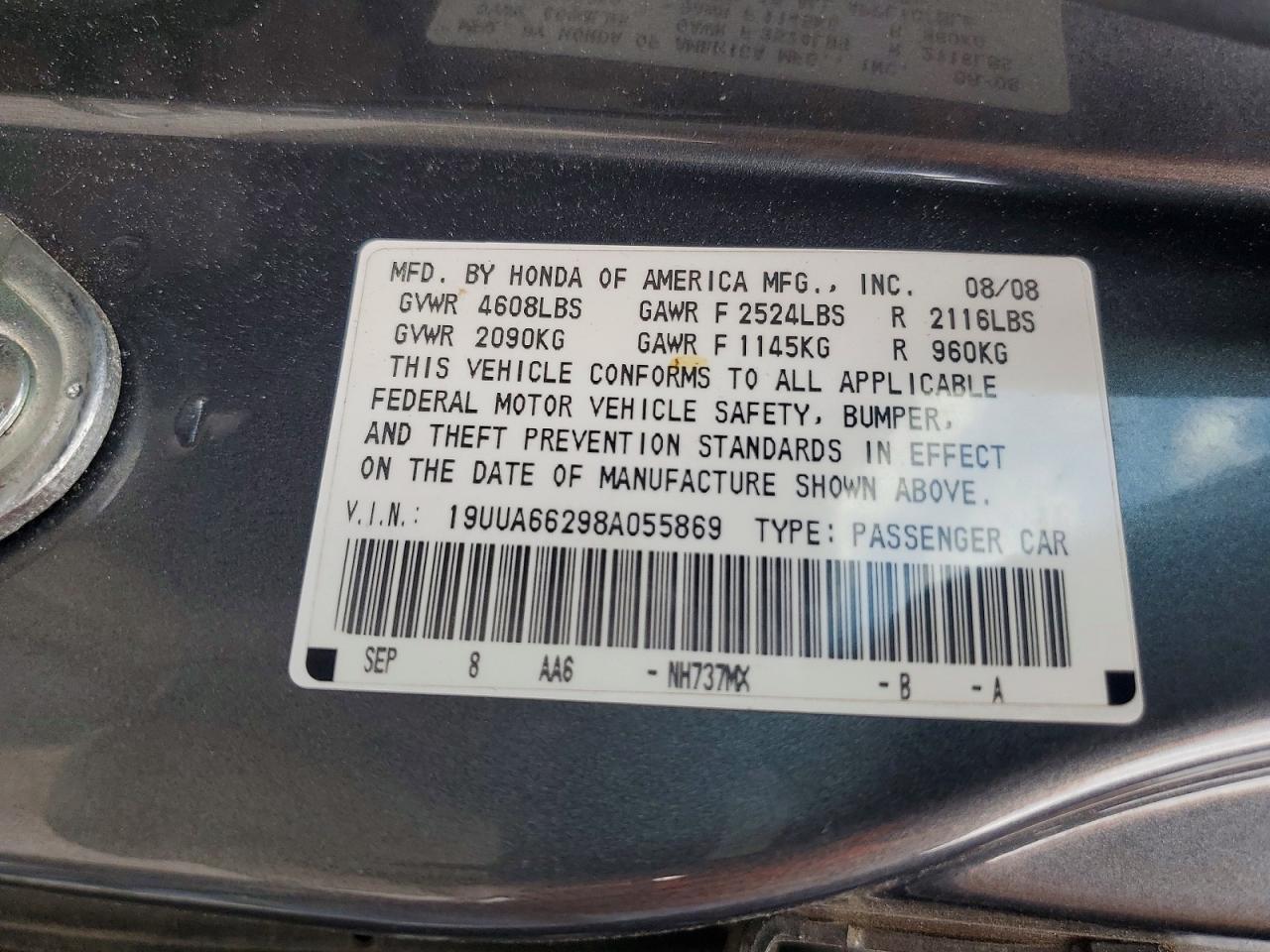 2008 ACURA TL