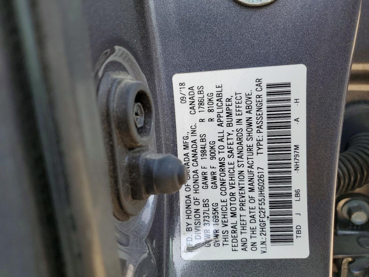 2018 HONDA CIVIC