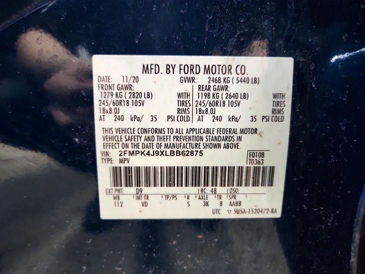 2020 FORD EDGE