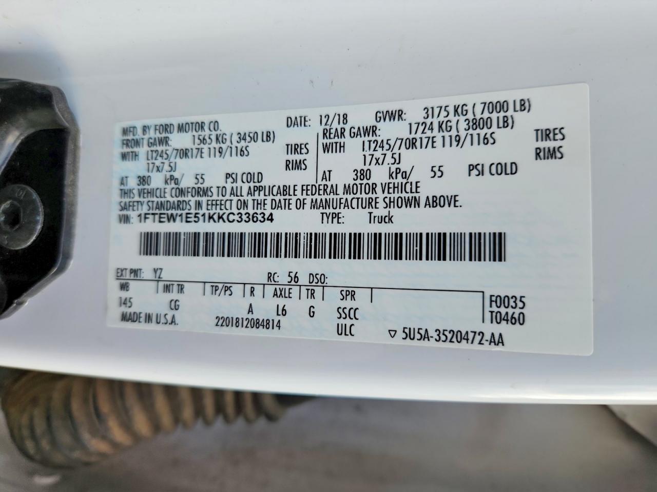2019 FORD F-150