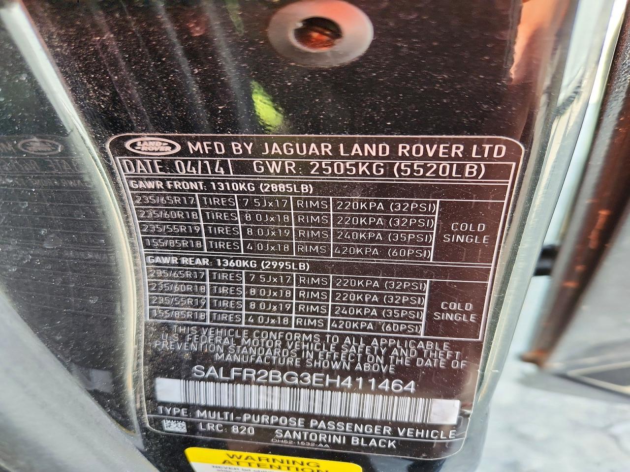 2014 LAND ROVER LR2