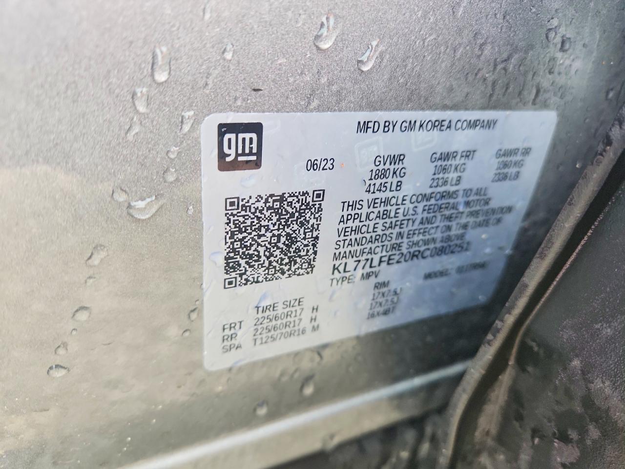2024 CHEVROLET TRAX