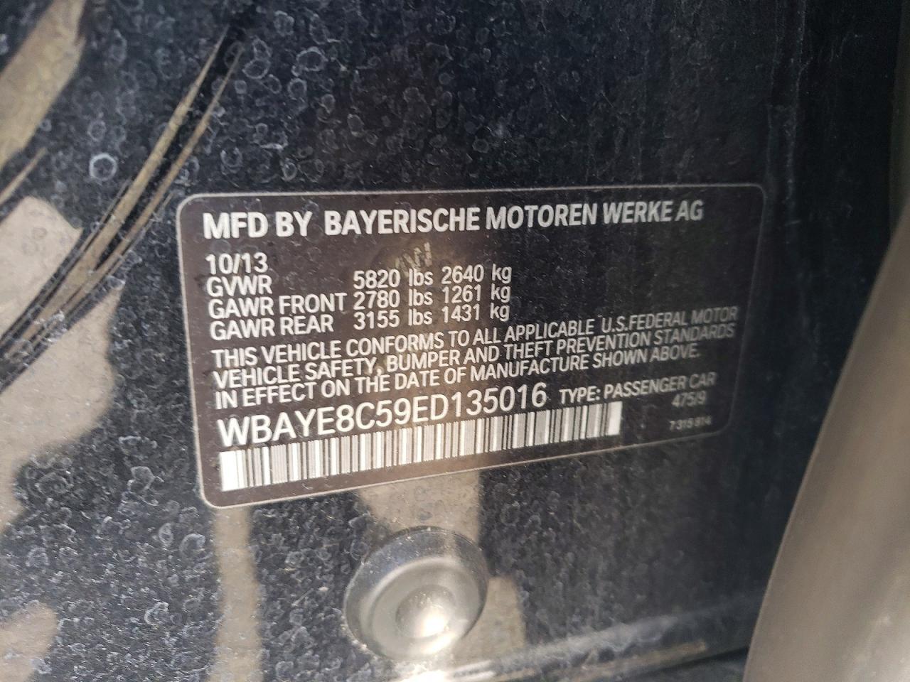 2014 BMW 7 series