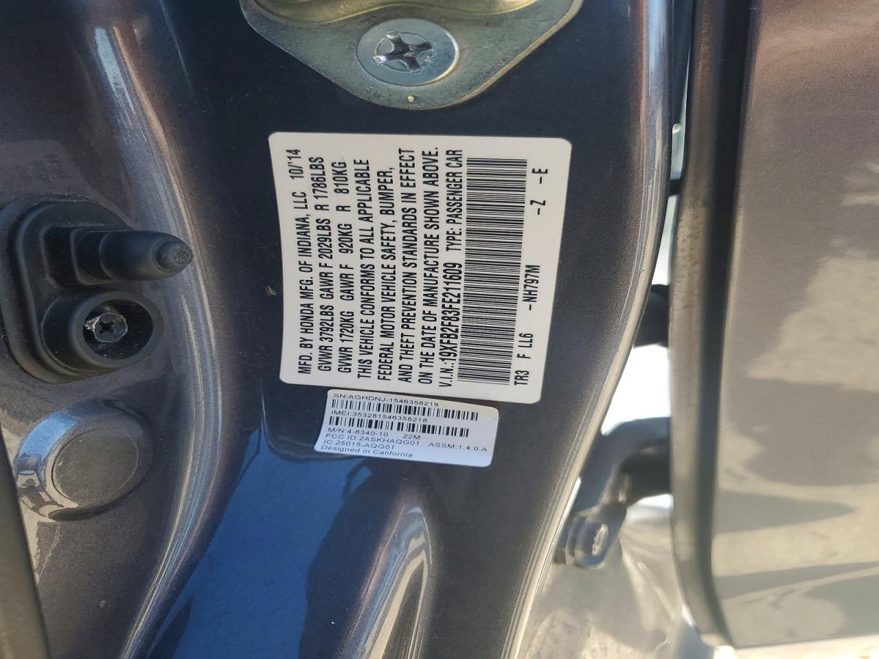 2015 HONDA CIVIC