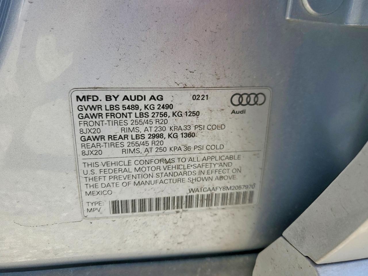 2021 AUDI Q5