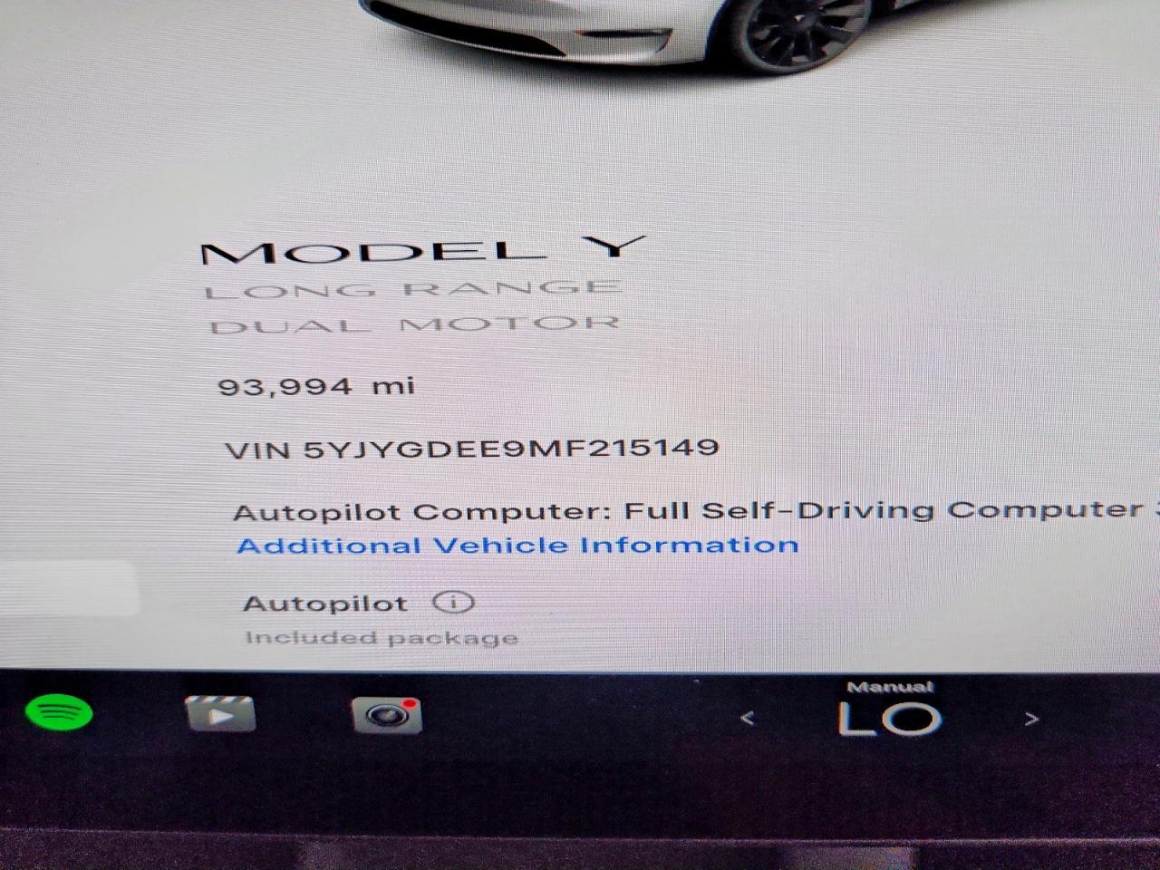 2021 TESLA MODEL Y