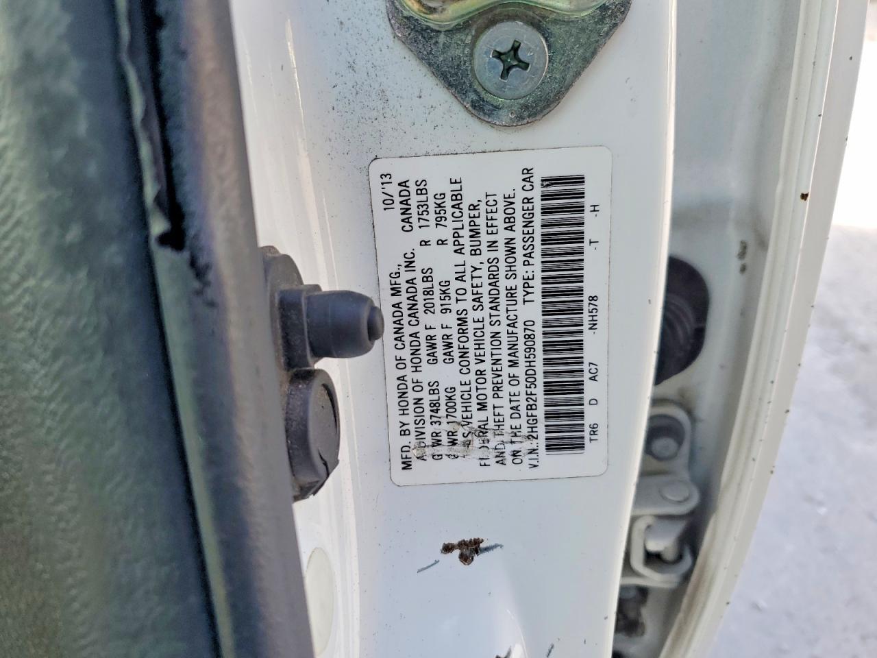 2013 HONDA CIVIC