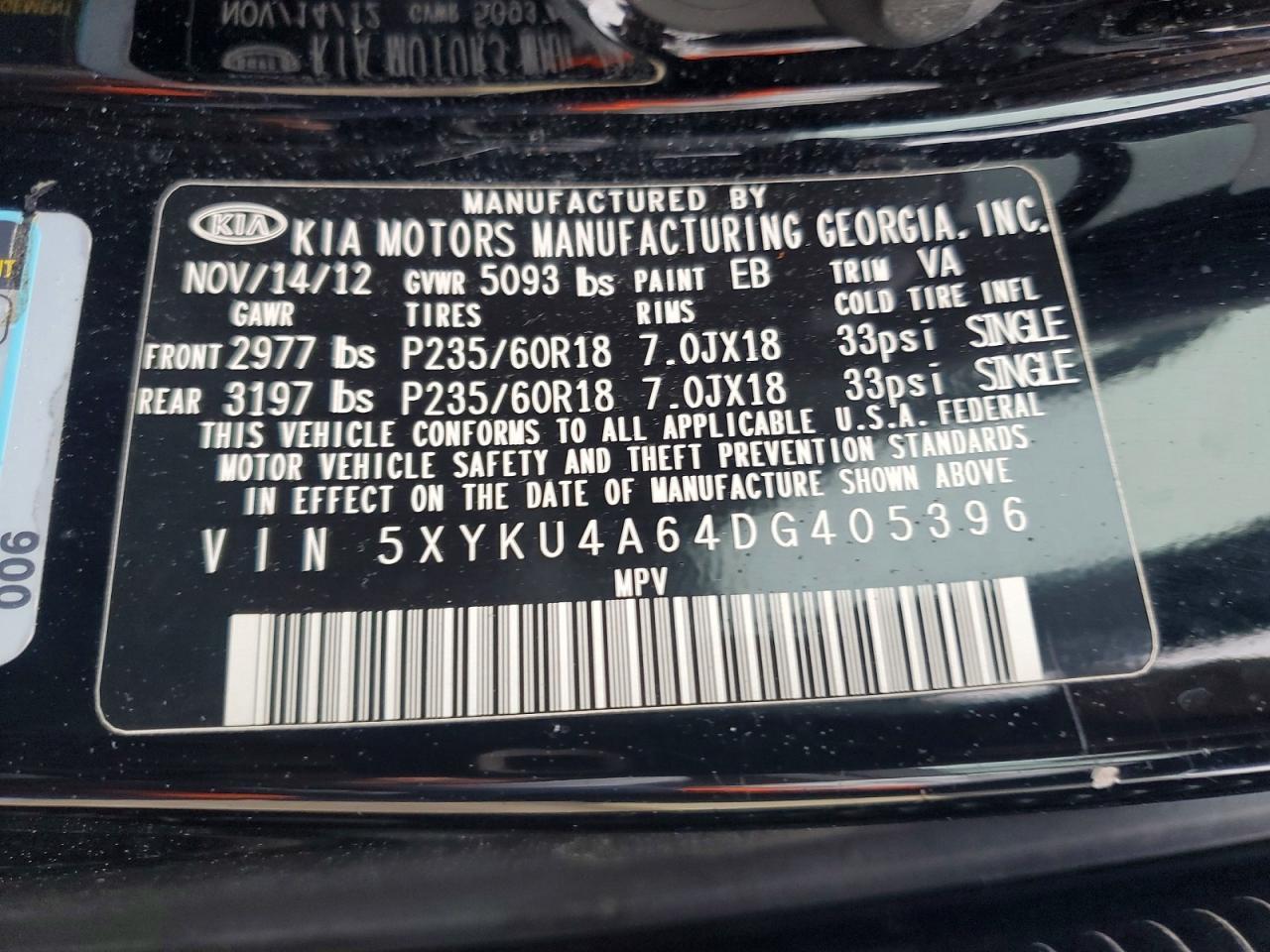 2013 KIA SORENTO