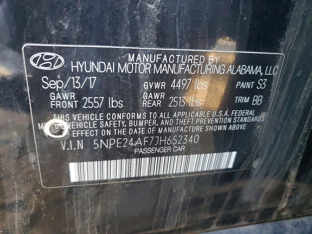 2018 HYUNDAI SONATA