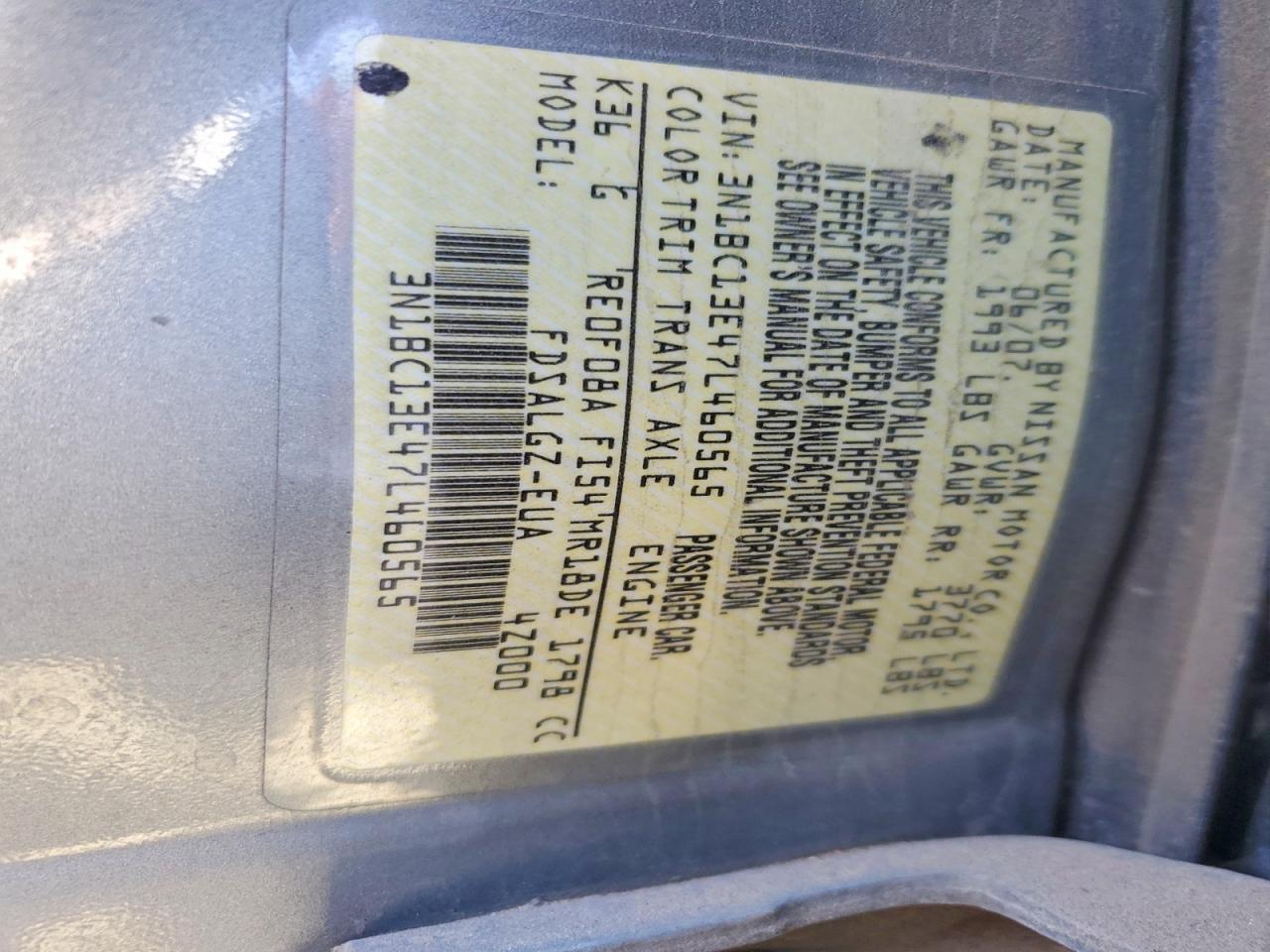 2007 NISSAN VERSA