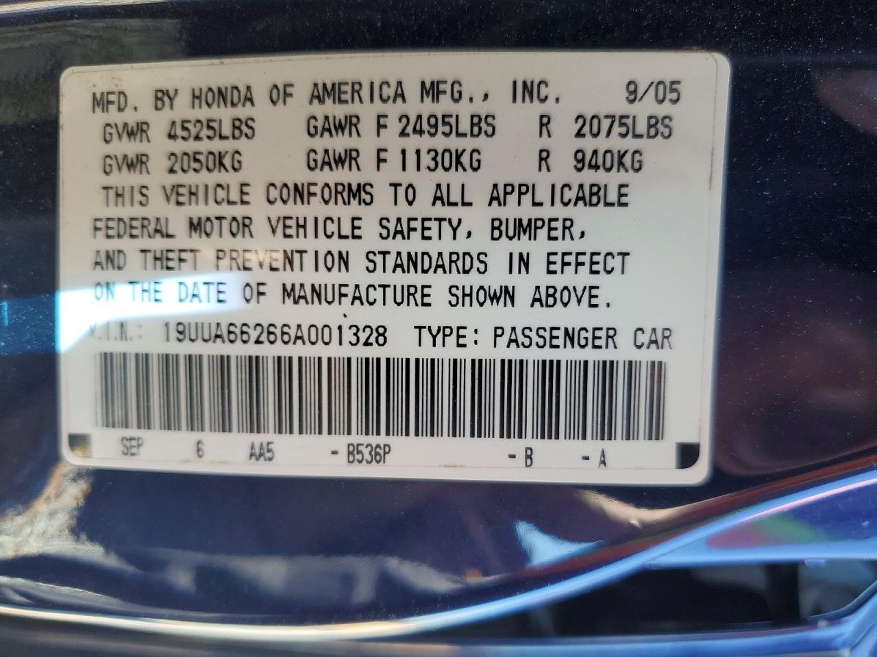 2006 ACURA TL