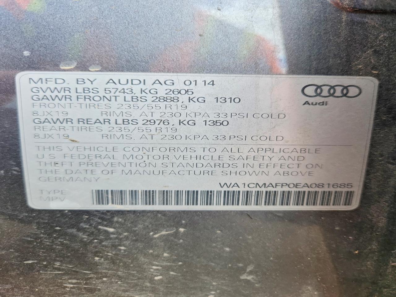 2014 AUDI Q5