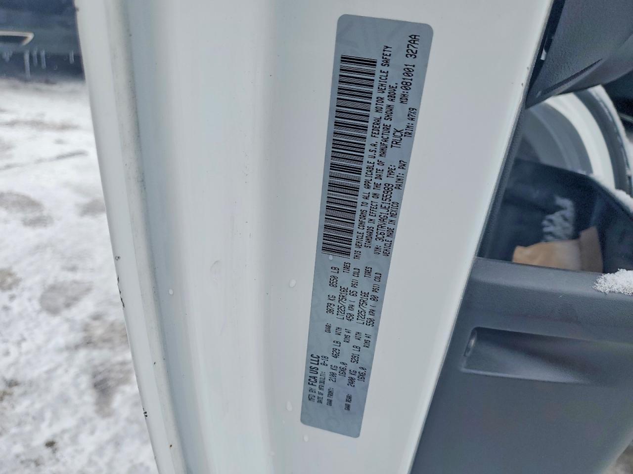 2018 RAM ProMaster 1500