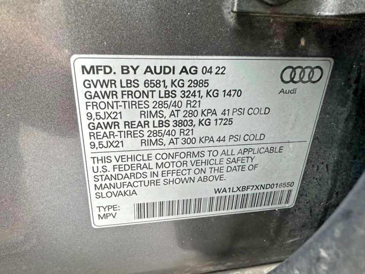 2022 AUDI Q7