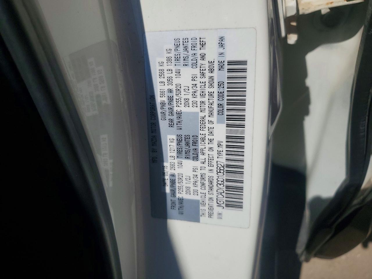 2016 MAZDA CX-9
